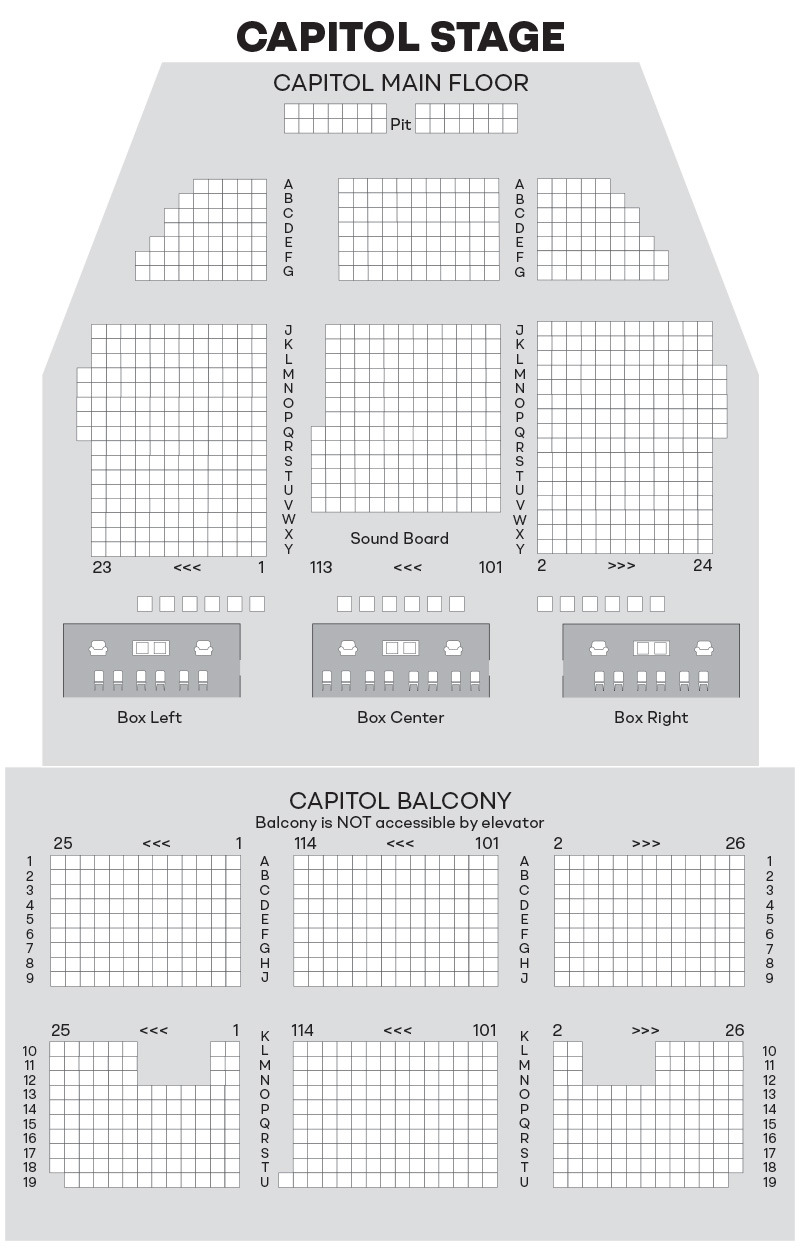 Whiting Auditorium Seating Chart Printable